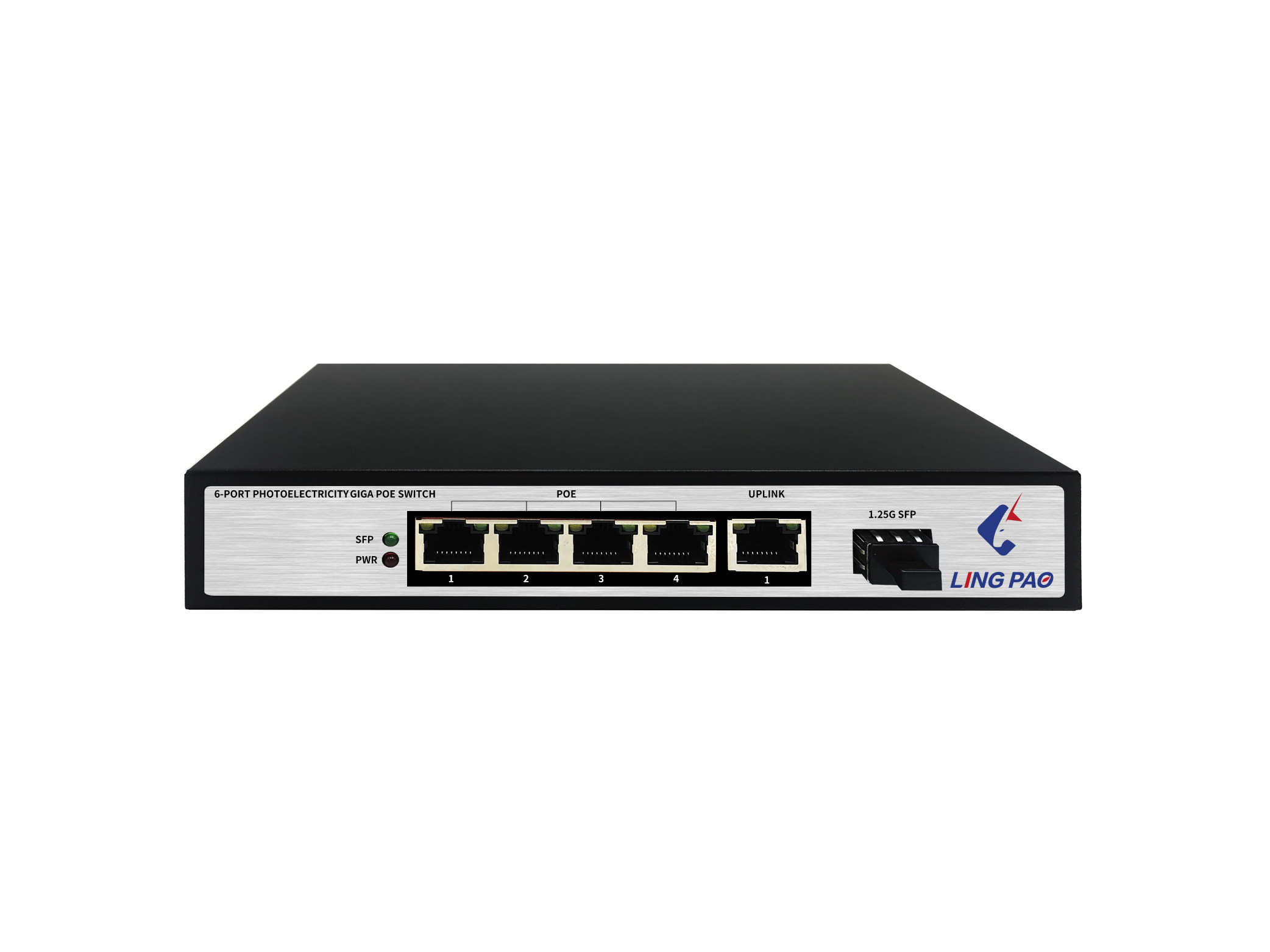 6-port Photoelectricity Full GIGA POE Switch
