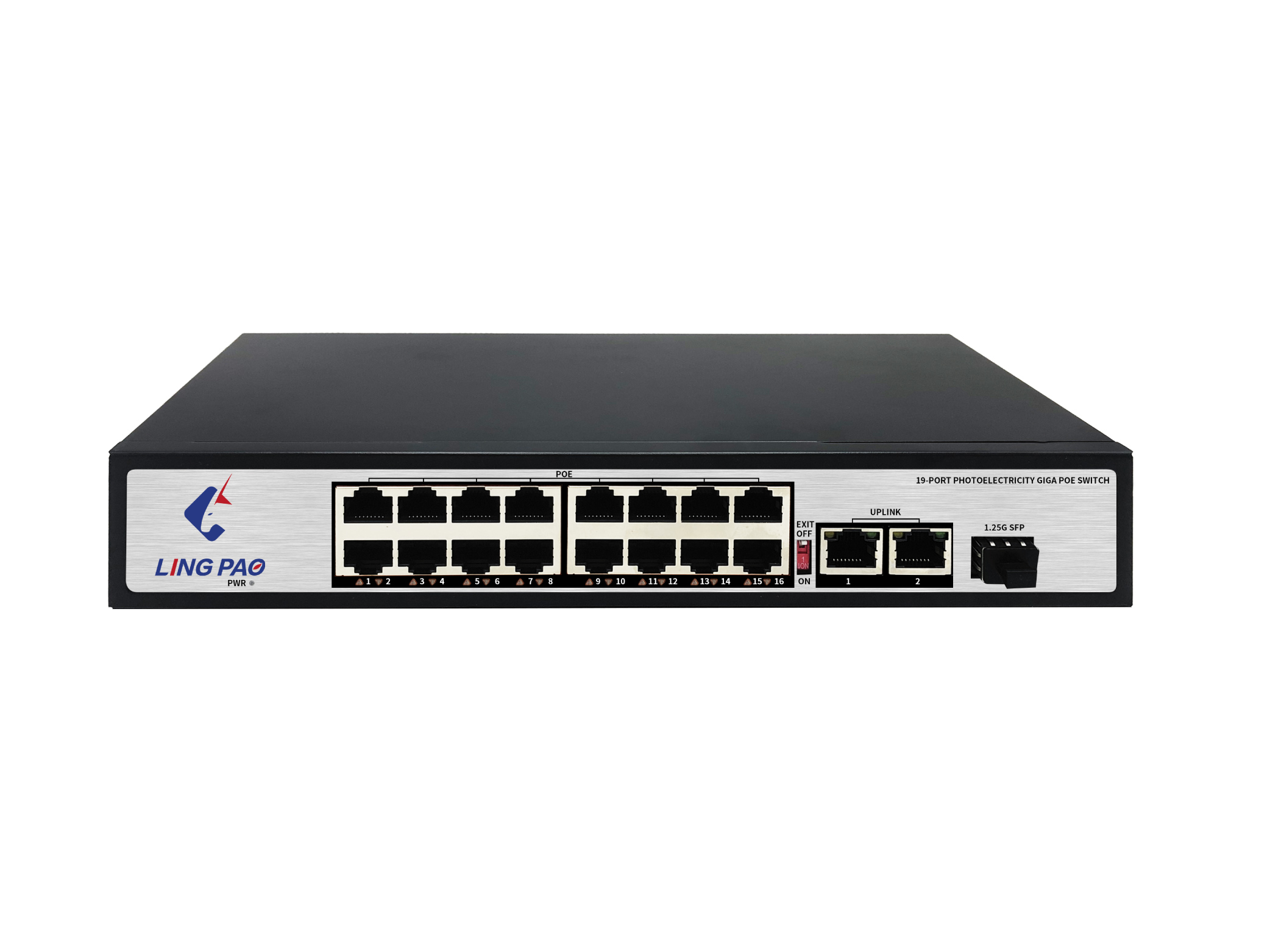 19-port Photoelectricity Full GIGA POE Switch